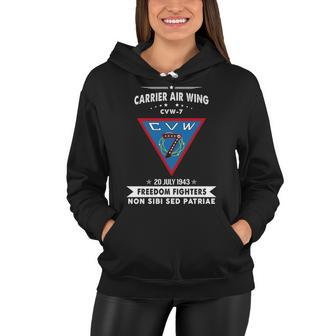 Carrier Air Wing Cvw V8 Women Hoodie - Monsterry