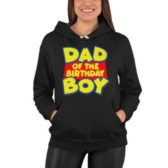 Cartoony Dad Of The Birthday Boy Tshirt Women Hoodie - Monsterry CA