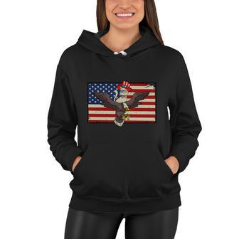 Cat Eagle American Flag 4Th Of July Cute Plus Size Graphic Shirt For Men Women Women Hoodie - Monsterry AU