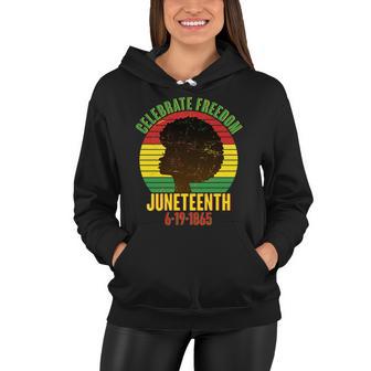 Celebrate Freedom Juneteenth 6-19-1865 Tshirt Women Hoodie - Monsterry CA