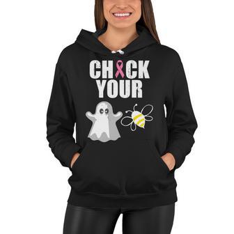 Check Your Boobies Breast Cancer Halloween Tshirt Women Hoodie - Monsterry UK