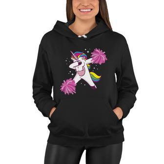 Cheer Unicorn Cheerleading Dabbing Cheerleader Gift Women Hoodie - Monsterry CA