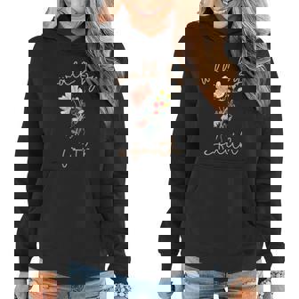 Christian Jesus Lovers Religious Floral Walk By The Faith Women Hoodie - Thegiftio UK