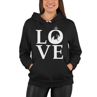 Christmas Nativity Love Women Hoodie - Monsterry CA