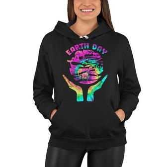 Colorful Retro Earth Day Animals Tshirt Women Hoodie - Monsterry