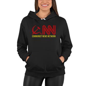 Communist News Network Trump Funny Women Hoodie - Monsterry