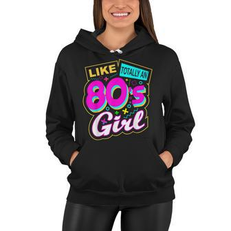 Cool 80S Girl Retro Fashion Throwback Culture Party Lover Women Hoodie - Seseable