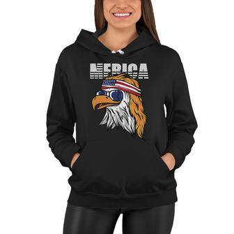 Cool Merica Eagle Mullet Usa 4Th Of July Gift Women Hoodie - Monsterry UK