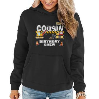 Cousin Birthday Crew For Construction Birthday Party Graphic Design Printed Casual Daily Basic Women Hoodie - Thegiftio UK