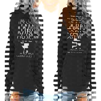 Coyote Easy Halloween Human Costume Wolf Pup Canine Diy Gift Women Hoodie Graphic Print Hooded Sweatshirt - Thegiftio