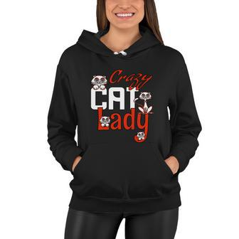 Crazy Cat Lady Funny I Love Cats Women Hoodie - Monsterry AU