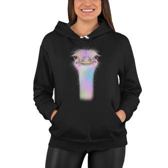 Cute Colorful Pastel Ostrich Women Hoodie - Monsterry DE