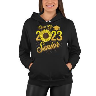 Cute Sunflower Class Of 2023 Senior Graduate Women Girls Men  Women Hoodie