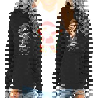 Dabbing Santa Claus Merry Christmas Funny Christmas Women Hoodie - Thegiftio