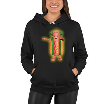 Dancing Hot Dog Funny Filter Meme Tshirt Women Hoodie - Monsterry CA
