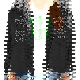 Dancing Skeletons Dance Challenge Girl Boys Kids Halloween Women Hoodie Graphic Print Hooded Sweatshirt - Thegiftio UK