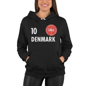 Denmark Danish Soccer No 10 Dbu Logo Women Hoodie - Monsterry AU