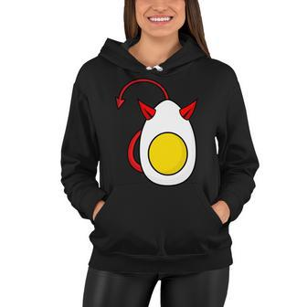 Deviled Egg Funny Halloween Costume Women Hoodie - Monsterry