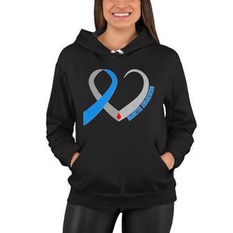 Diabetes Awareness Heart Women Hoodie - Monsterry