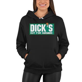 Dicks Out For Harambe Rip Rest In Peace Parody Tshirt Women Hoodie - Monsterry UK