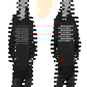 Dissent Is Patriotic Shirt Collar Rbg I Dissent Women Hoodie - Monsterry