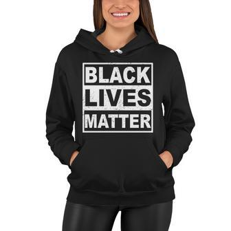 Distressed Black Lives Matter Logo Women Hoodie - Monsterry DE