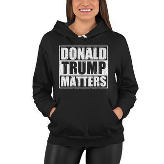 Distressed Straight Outta Donald Trump Matters Tshirt Women Hoodie - Monsterry UK