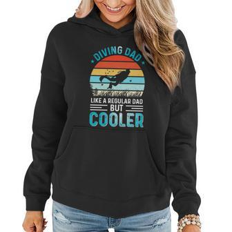 Diving Dad Fathers Day Gifts For Father Scuba Diving Graphic Design Printed Casual Daily Basic Women Hoodie - Thegiftio UK