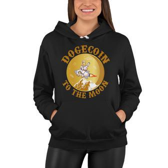 Dogecoin Vintage To The Moon Tshirt Women Hoodie - Monsterry UK