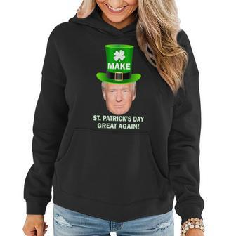 Donald Trump Make St Patricks Day Great Again T-Shirt Graphic Design Printed Casual Daily Basic Women Hoodie