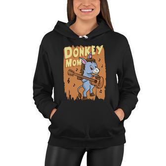 Donkey Mom Cute Mule Farm Animal Agriculture Cute Gift Women Hoodie - Monsterry