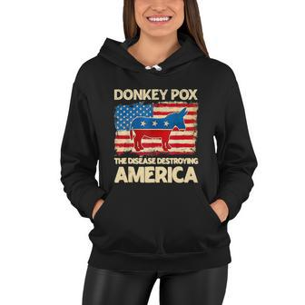 Donkey Pox The Disease Destroying America Funny Donkeypox V3 Women Hoodie - Monsterry AU
