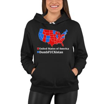 Dumbfuckistan Vs United States Of America Election Map Republicans Tshirt Women Hoodie - Monsterry DE