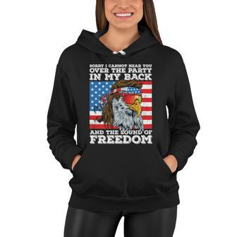 Eagle Mullet Party In The Back Sound Of Freedom 4Th Of July Gift V2 Women Hoodie - Monsterry AU