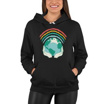 Earth Rainbow V2 Women Hoodie - Monsterry UK