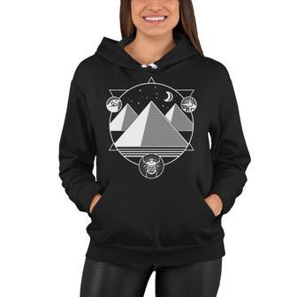 Egyptian Pyramids Emblem Tshirt Women Hoodie - Monsterry UK