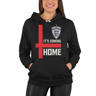 England Its Coming Home Soccer Jersey Futbol Women Hoodie - Thegiftio UK