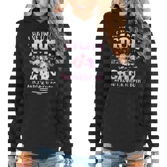 Family 365 I Have Two Titles Mom & Gammy Mothers Day Gifts Women Hoodie Graphic Print Hooded Sweatshirt - Thegiftio UK