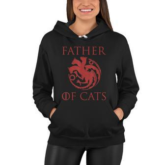 Father Of Cats Funny Cat Lover Kitten Dad Kitty Women Hoodie