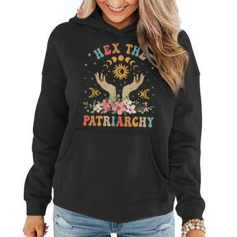 Feminist Witch Hex The Patriarchy Halloween Witch Vibes V3 Women Hoodie - Thegiftio UK