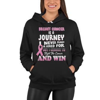 Fight The Journey And Win Breast Cancer Women Hoodie - Monsterry AU
