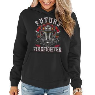 Firefighter Future Firefighter Thin Red Line Firefighting Women Hoodie - Seseable