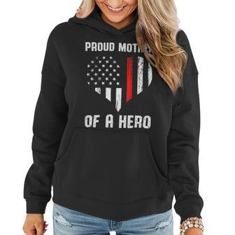Firefighter Proud Mother Of A Firefighter V2 Women Hoodie - Seseable