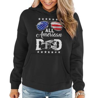 Firefighter Sunglasses American Firefighter Dad Patriotic 4Th Of July V2 Women Hoodie - Seseable