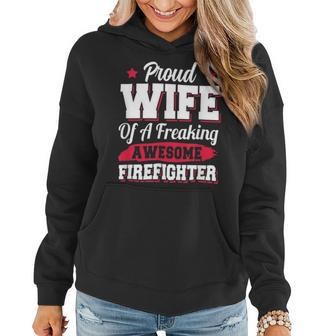 Firefighter Volunteer Fireman Firefighter Wife V2 Women Hoodie - Seseable