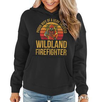 Firefighter Wildland Firefighting Design For A Wife Of A Firefighter V2 Women Hoodie - Seseable