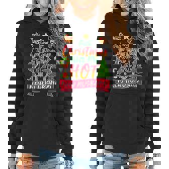 First Christmas With Hot New Husband Graphic Design Printed Casual Daily Basic Women Hoodie
