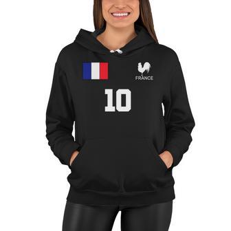 France Soccer Jersey Women Hoodie - Monsterry DE