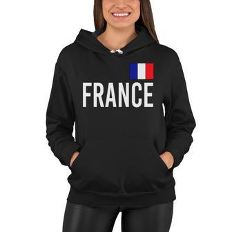 France Team Flag Logo Tshirt Women Hoodie - Monsterry DE