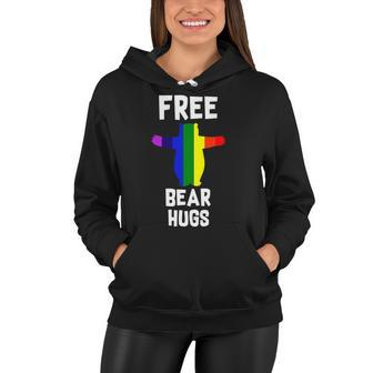 Free Bear Hugs Gay Pride Tshirt Women Hoodie - Monsterry